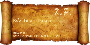 Kühner Petra névjegykártya